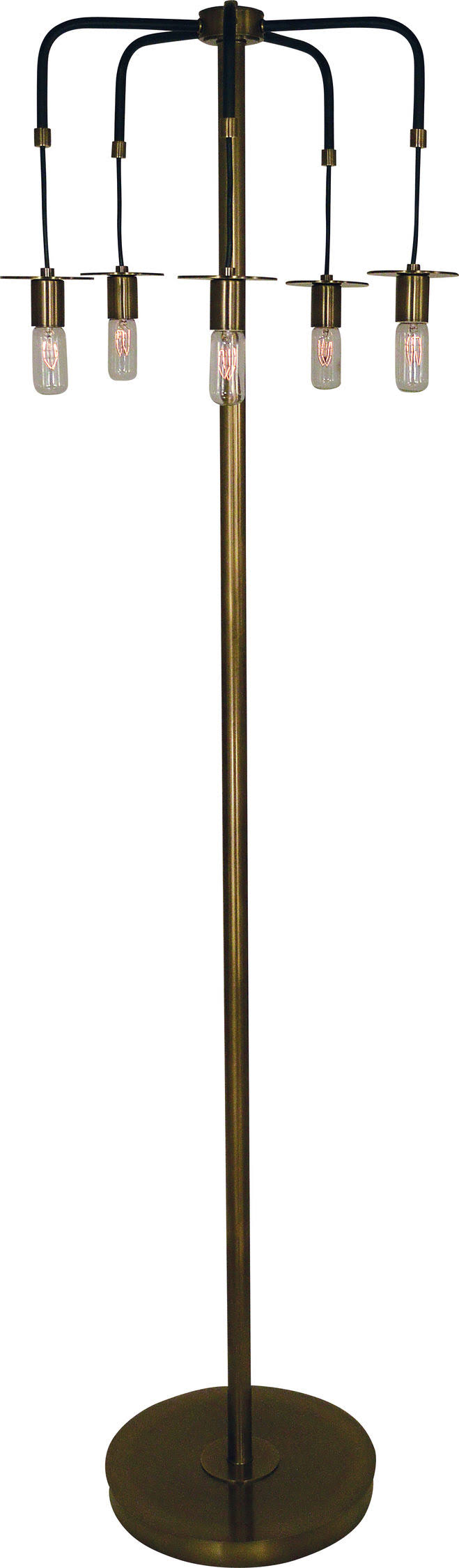 Thumprints 1287-ASL-2196 Juliette Floor Lamp in Antique Brass and Matte Black
