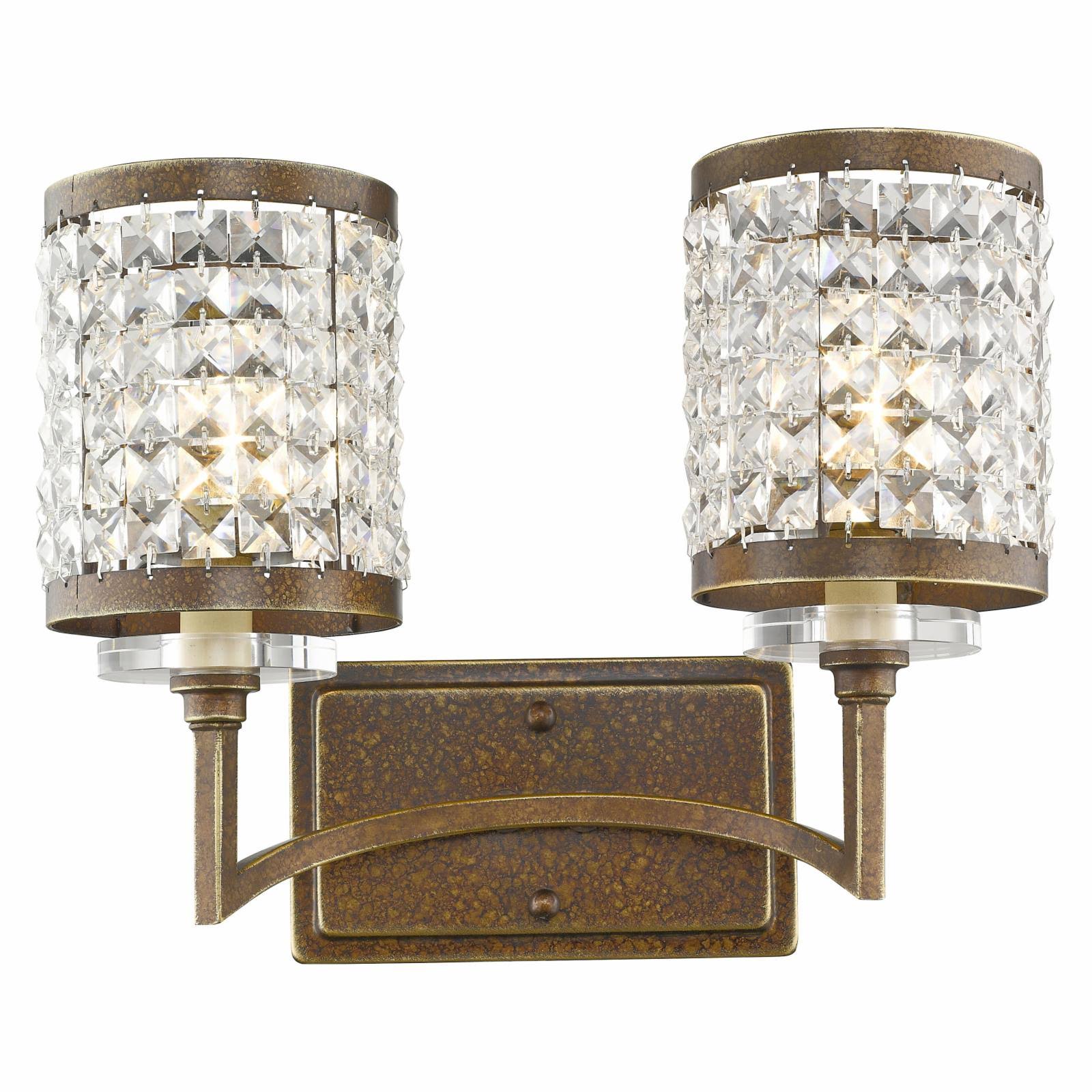 Livex Lighting Grammercy 2 Light Hand Painted Palacial Bronze Bath Vanity 50562-64