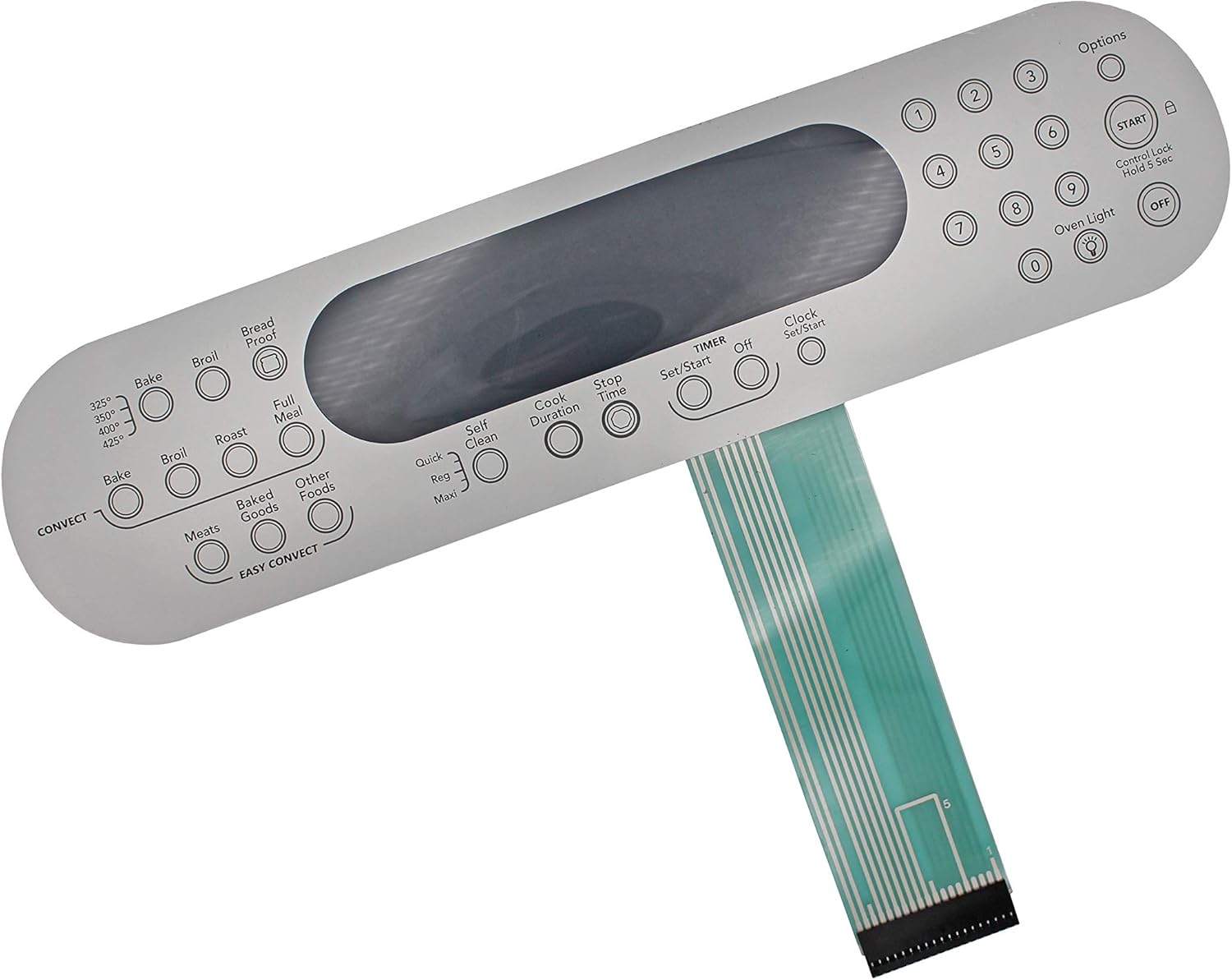 ShineUs 9756559ES Switch Membrane switch compatible with Whirlpool,Maytag, KitchenAid - with metal back