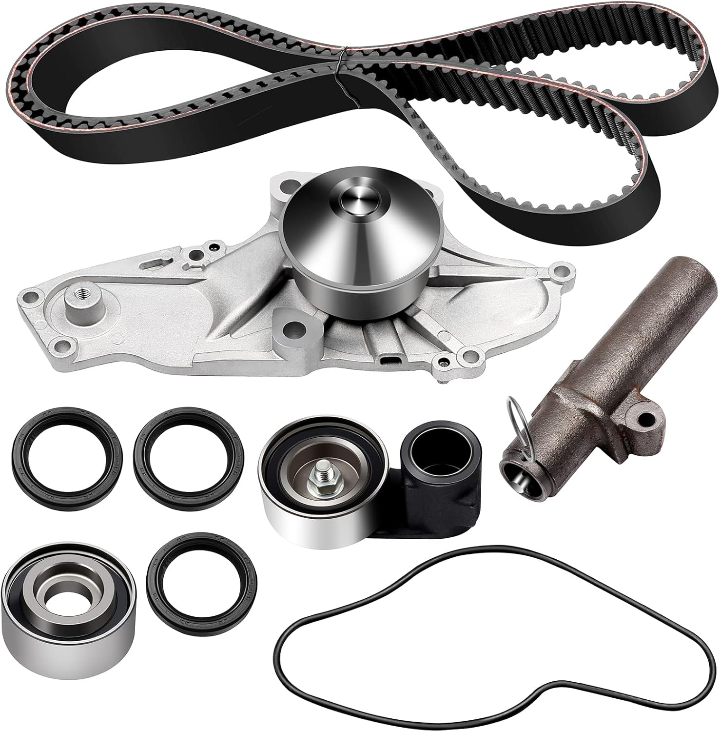 SCITOO for 2001 2002 2003 Acura CL/1999 2000 2001 2002 2003 2004 Honda Odyssey，Replaceable Timing belt kit including timing Belt water pump with gasket tensioner bearing etc