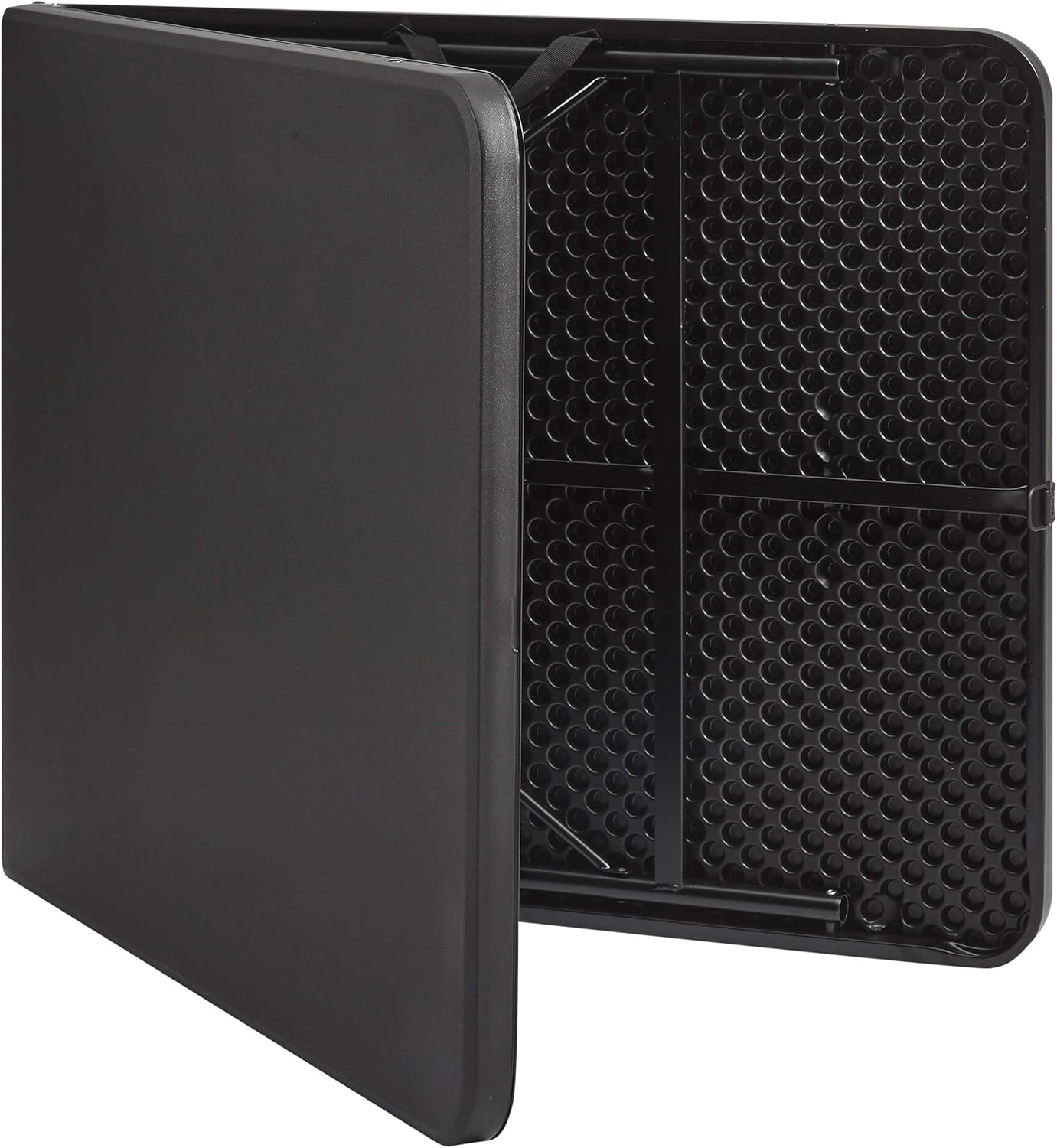 Mainstays 6 Foot Bi-Fold Plastic Folding Table, Black