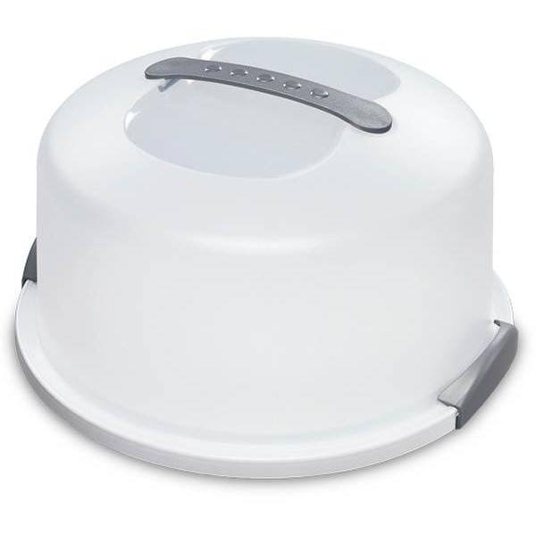 Sterilite Portable Latching Cake Server Carrier Keeper w/ Handles (12 Pack)