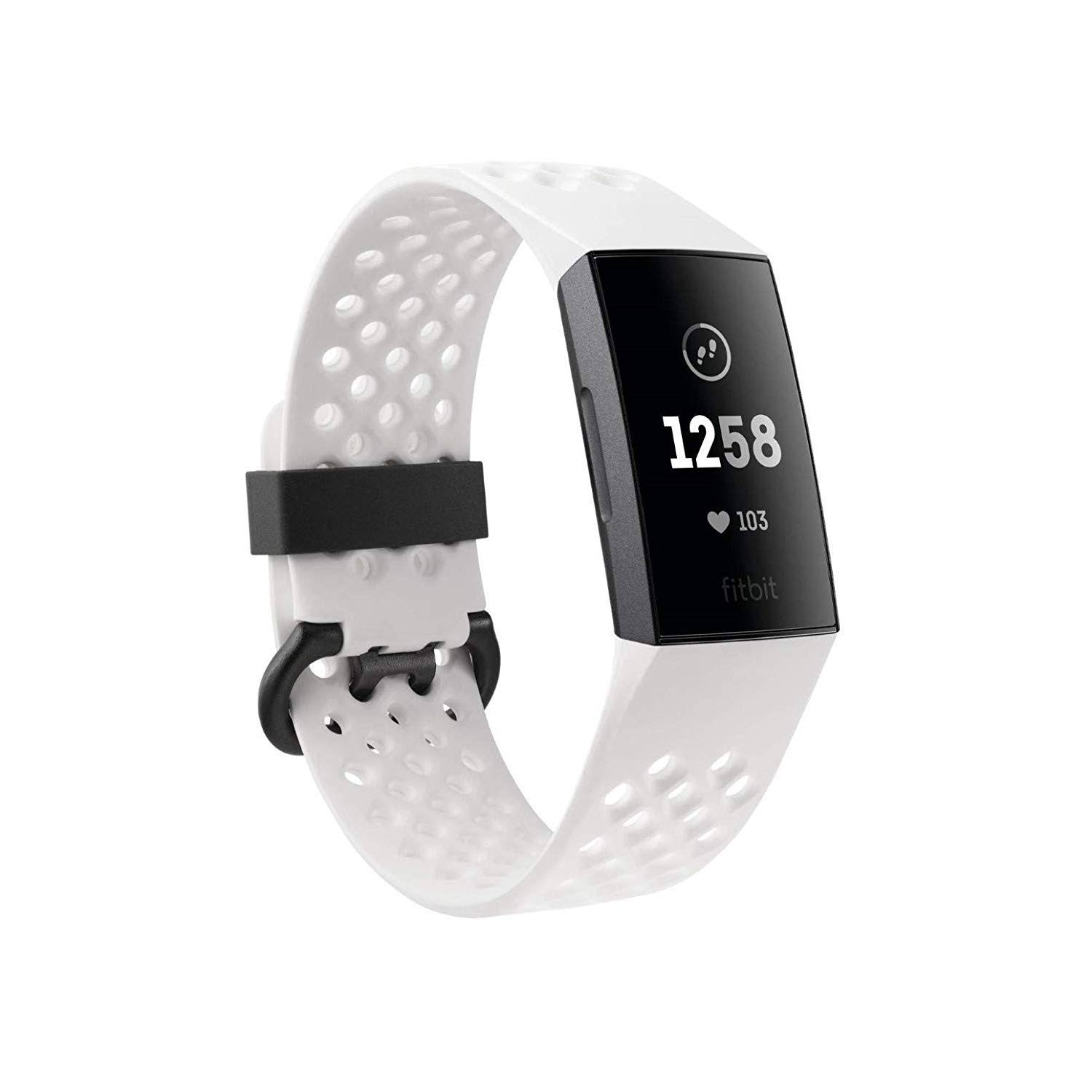 Fitbit Charge 3 - Activity Tracker with Heart Rate Monitor - Special Edition - White Frost