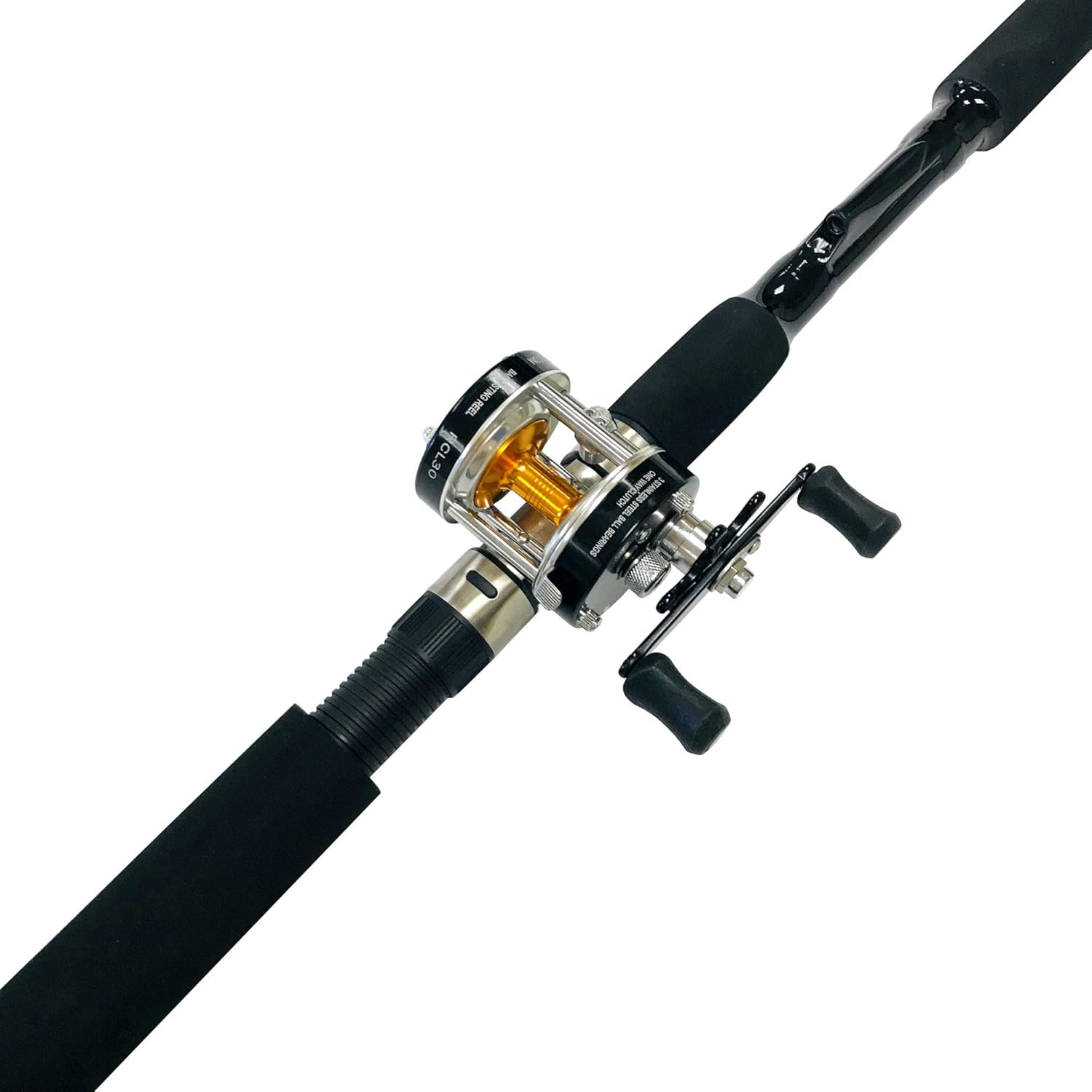 EAT MY TACKLE Sabiki 8 Foot Bait Fishing Rod Bait Caster Fishing Reel Combo