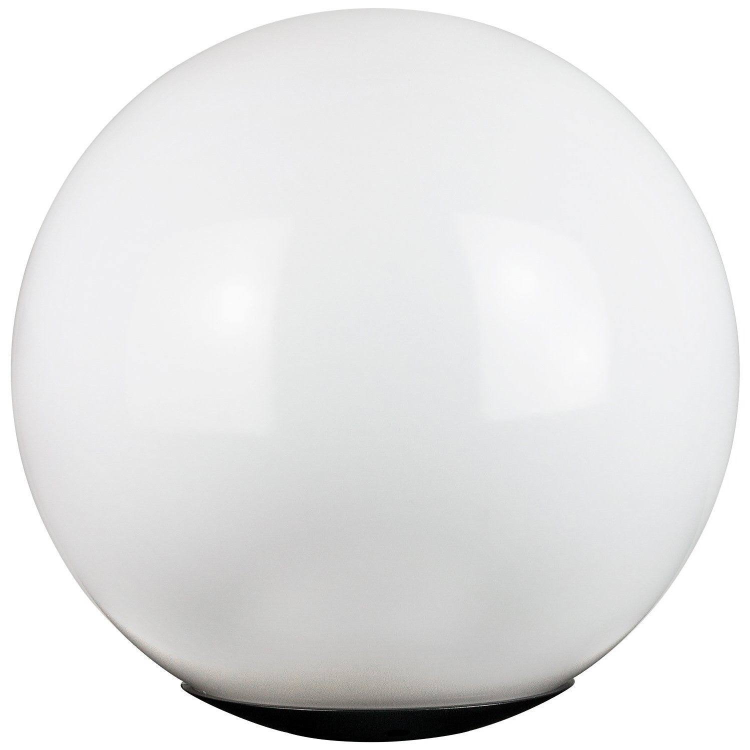 Sunlite 47228 12x22 Decorative Outdoor Globe Polycarbonate Post Fixture, Black