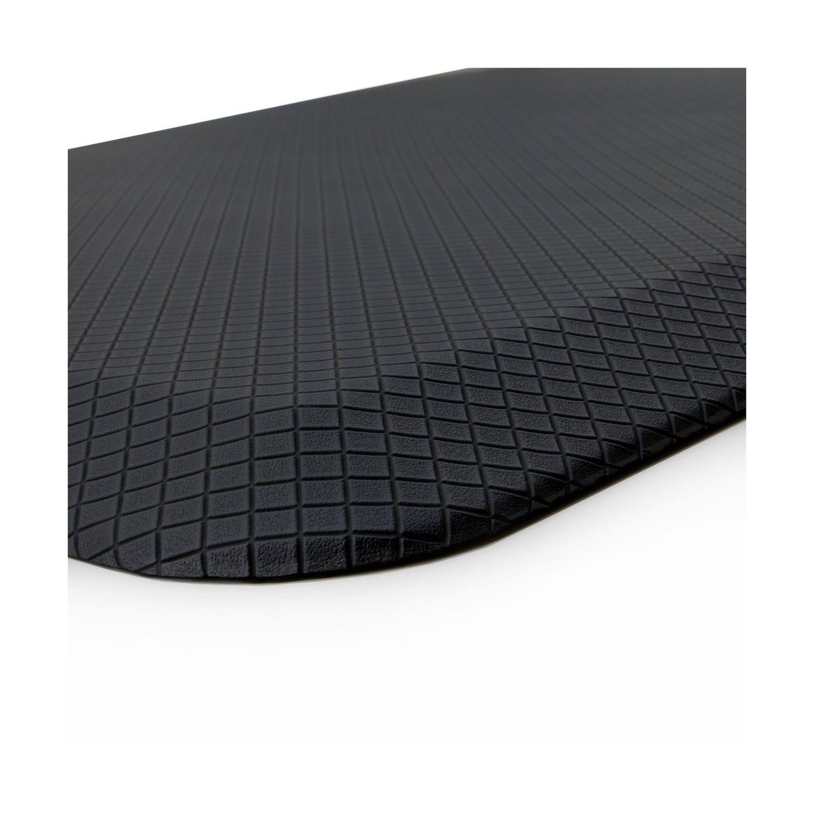 Buhbo Ergo Comfort Series Anti-Fatigue Floor Mat for Office, Kitchen, Standing Desk, Garage (20 inchx39 inch) Black Checker, Whi