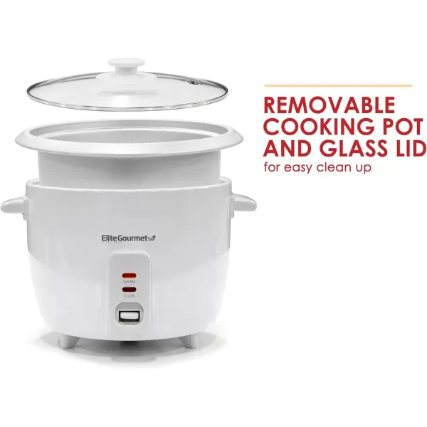 Rice Cookers ERC2010B Electric Rice Cooker with Stainless Steel Inner Pot Makes Soups, Stews, Porridge&rsquo;s, Grains and Cereals, 10 cups cooked (5 Cups uncooked), Black(White)