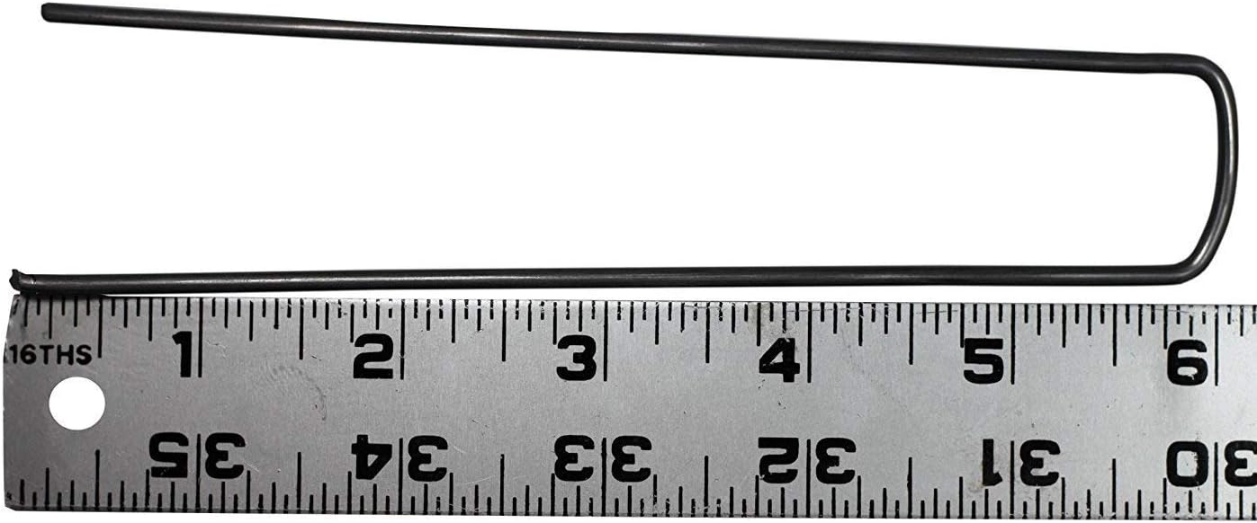 Peach Country Galvanized Garden Landscape Staples Stakes,Weed Barrier, Ground Cover Fabric Anchor Pins.Sturdy Rust Resistant Gardening Supplies. 6 Inch Strong Durable 11 Gauge Steel USA(1000)