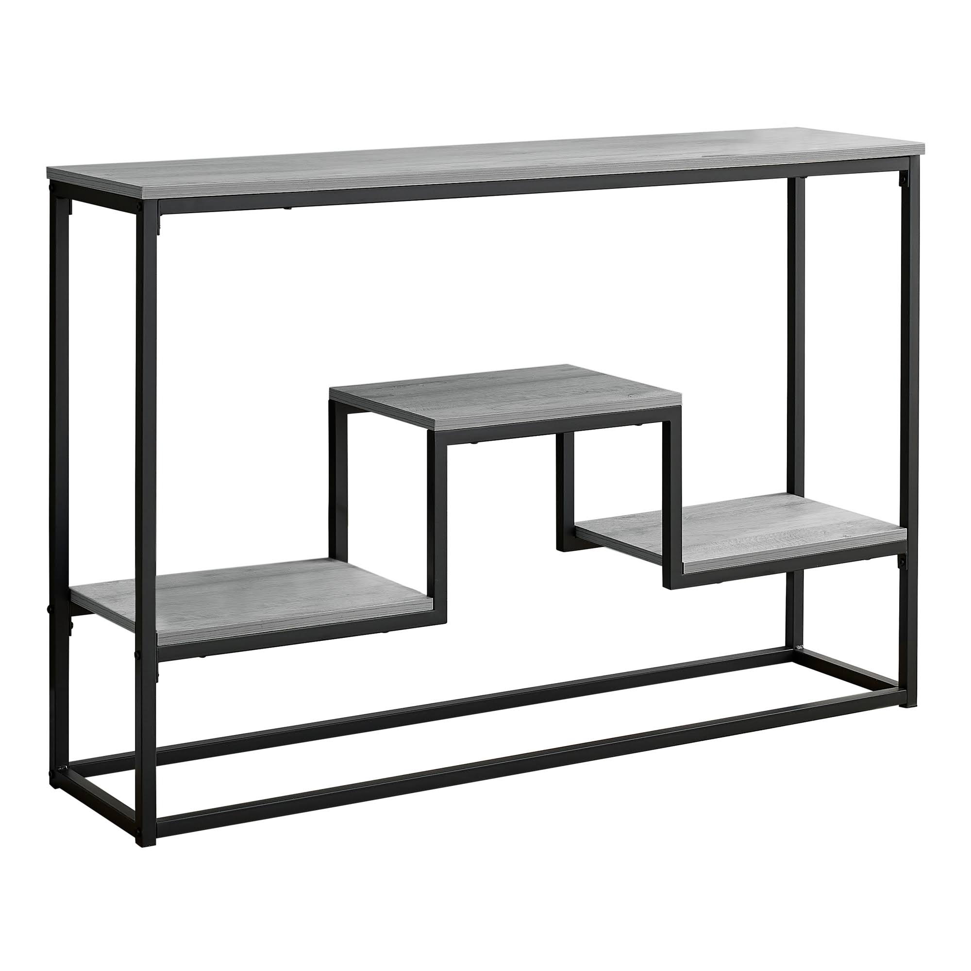 48x22 Rectangular Grey Wash Finish Hall Console Accent Table
