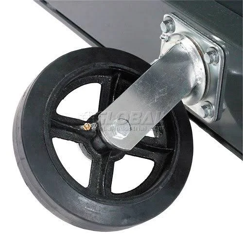 Steel Deck Platform Truck 36 x 24 2400 lb. Capacity 8x22 Rubber Casters