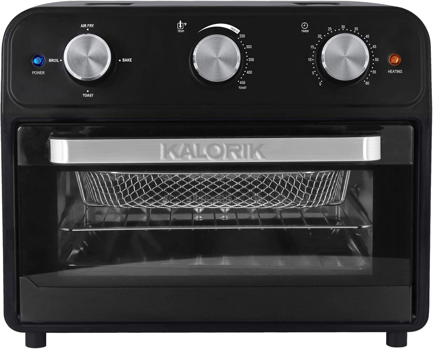 Kalorik AFO 46129 BK 22 Quart Air Fryer Toaster Oven, Black