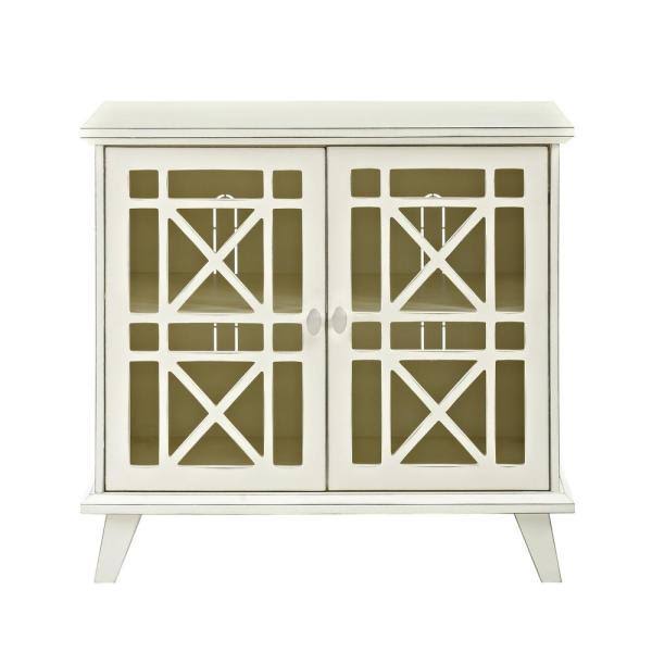 Walker Edison 32x22 Accent Storage Cabinet - Antique White