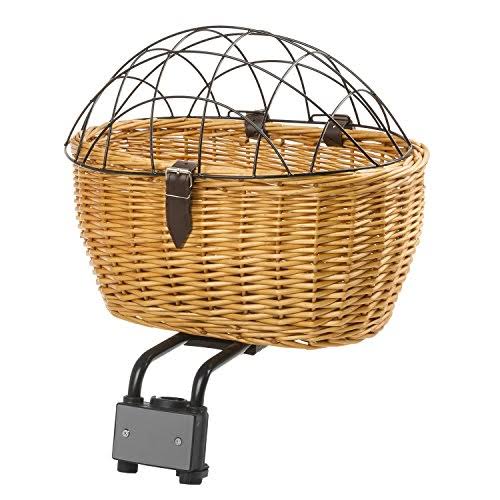 M-Wave Wicker Pet Carrier for Rear Rack - 431605