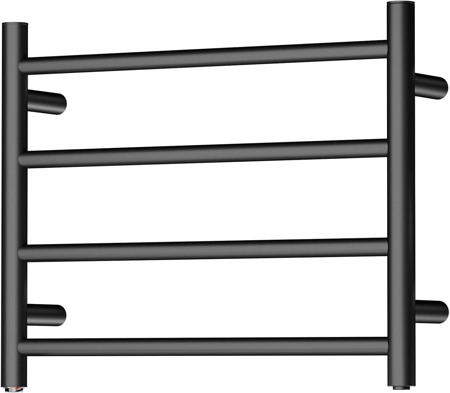 DAILYLIFE 2-in-1 Towel Warmer, Heated Towel Rack, Freestanding & Wall Mounted, Stainless Steel for Bathroom (4 Bar Round) Pack of 2