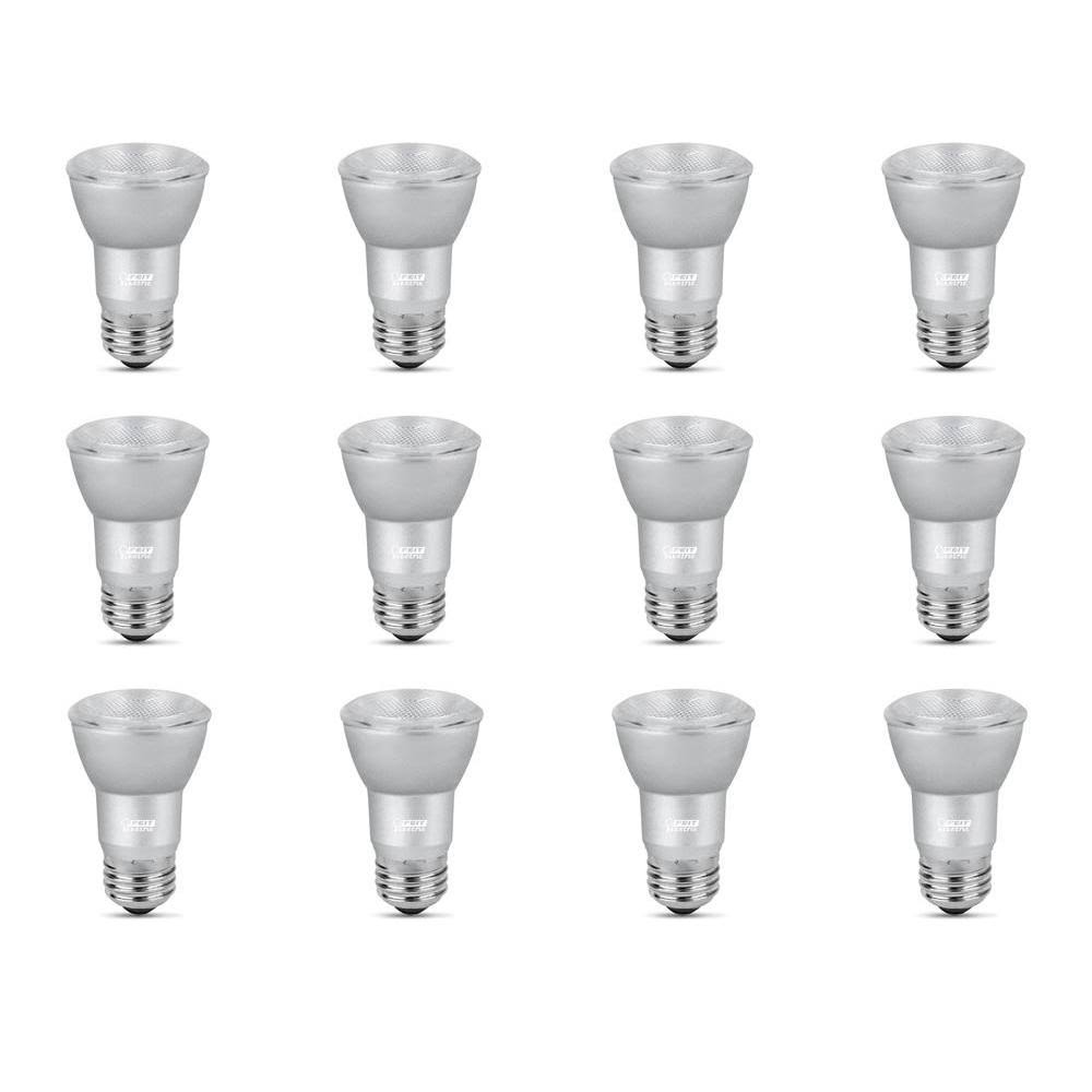 Feit Electric 45-Watt Equivalent PAR16 Dimmable Security or Track Lighting Energy Star 90+ CRI Flood LED Light Bulb Daylight (12