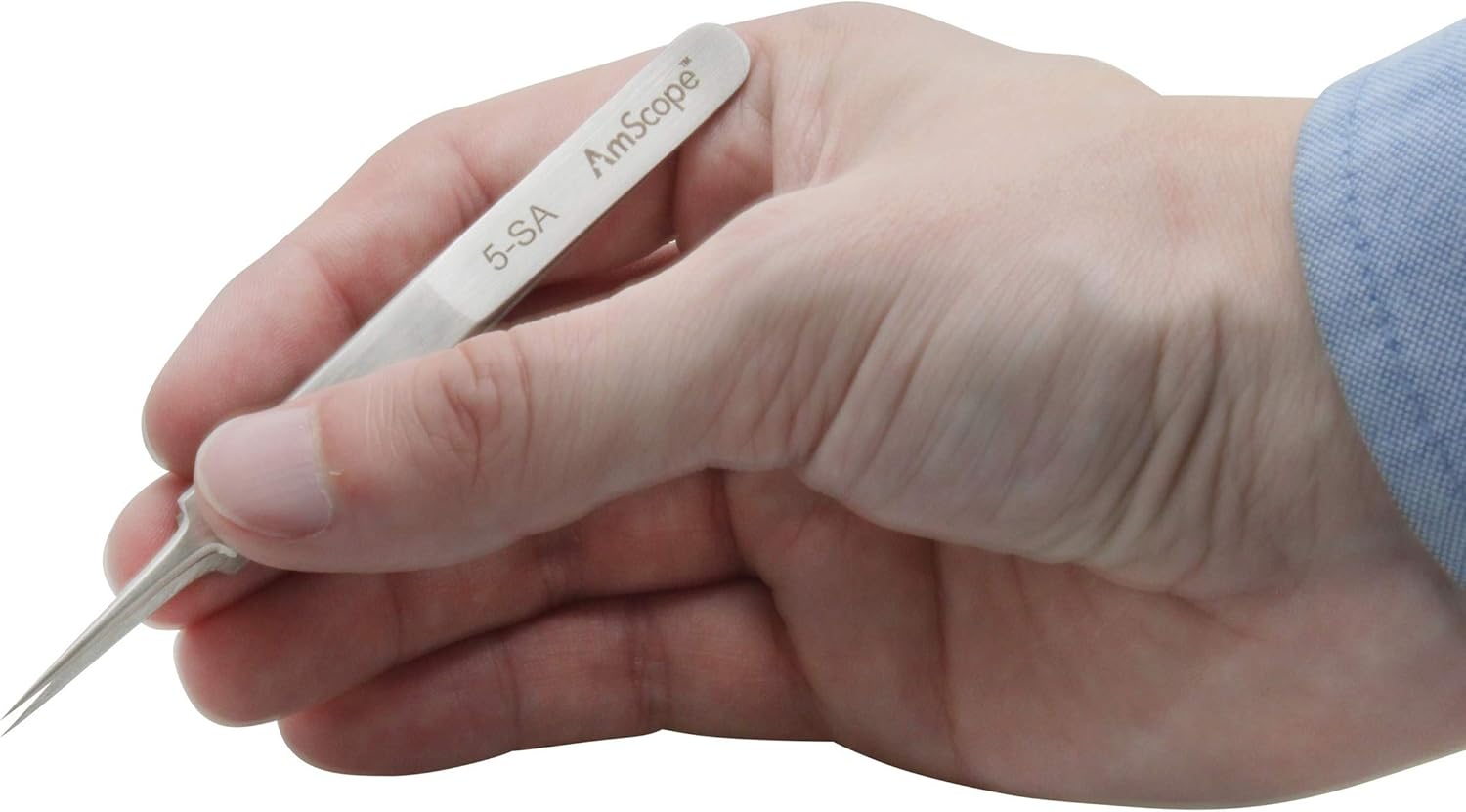 AmScope - High Precision 4 1/4 in. Tapered Ultra Fine Point Tweezers - Multi-Pack - 5 pcs