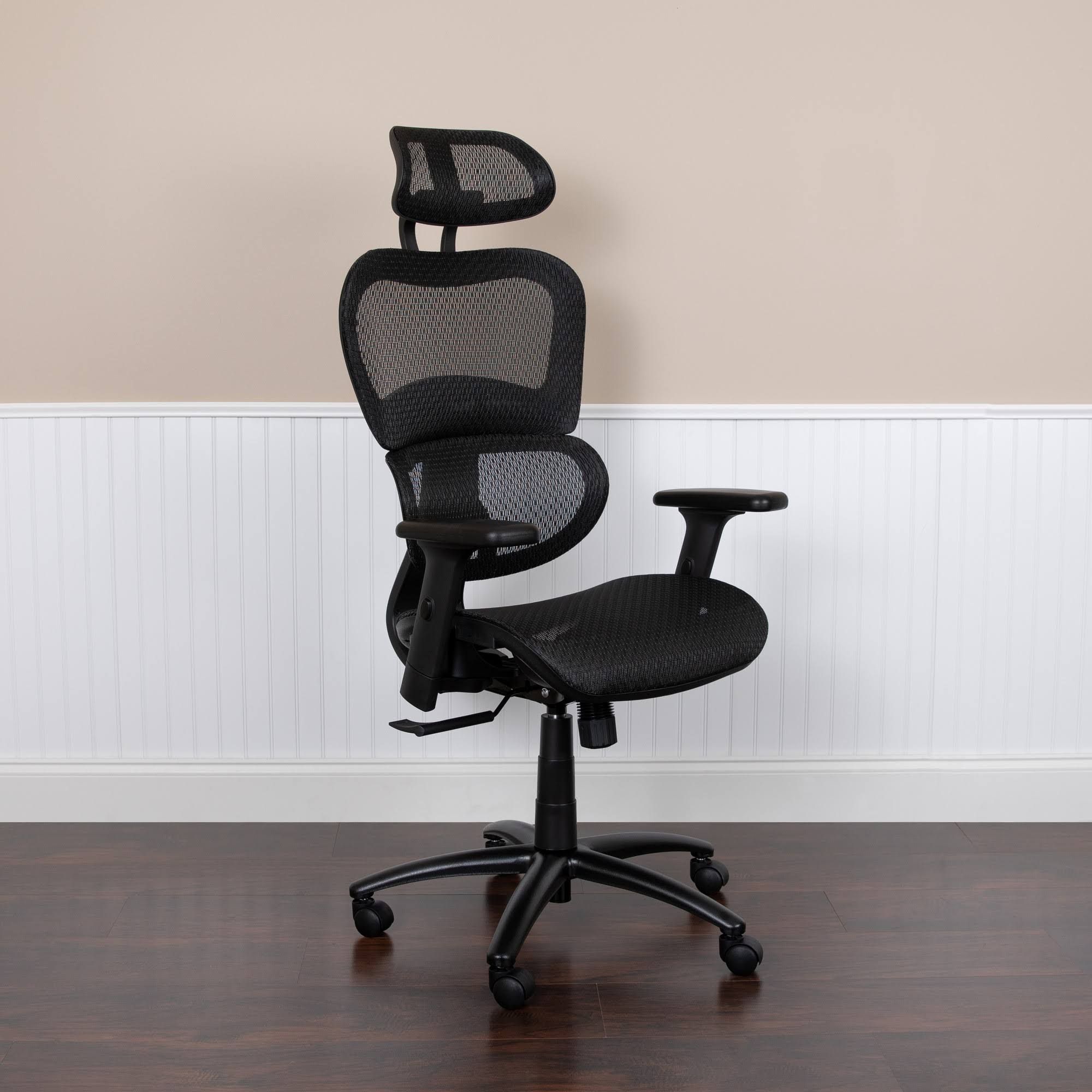 Flash Furniture Ergonomic Mesh Office Desk Chair in Black