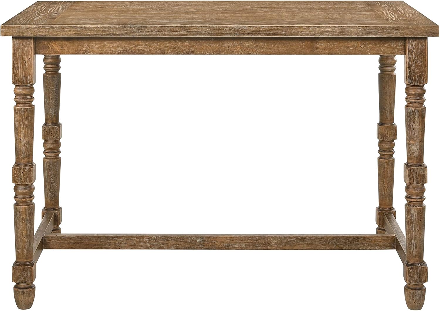 Acme Furniture Farsiris Counter Height Table, Weathered Oak Finish