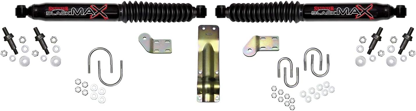 Skyjacker 8270 Dual Steering Stabilizer Kit (for Dodge Ram 1500/2500/3500 - Black)