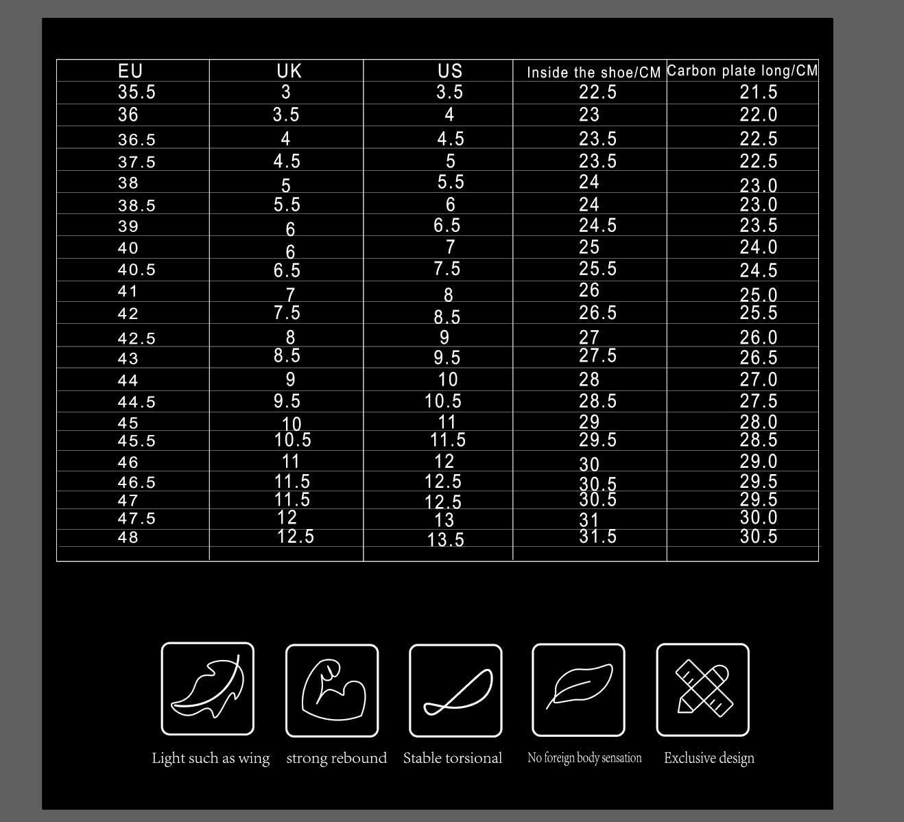 46 Carbon Fiber Insole Full Length Rigid Shoe Insert 1PAIR Supportive Orthopedic Insert Best for Fractures Turf Toe and Hallux Rigidus Improved Performance Injury Protection & Recover