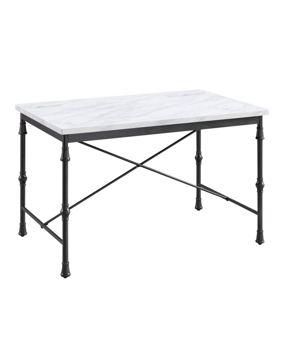 Arta Faux Marble Dining Table - Black