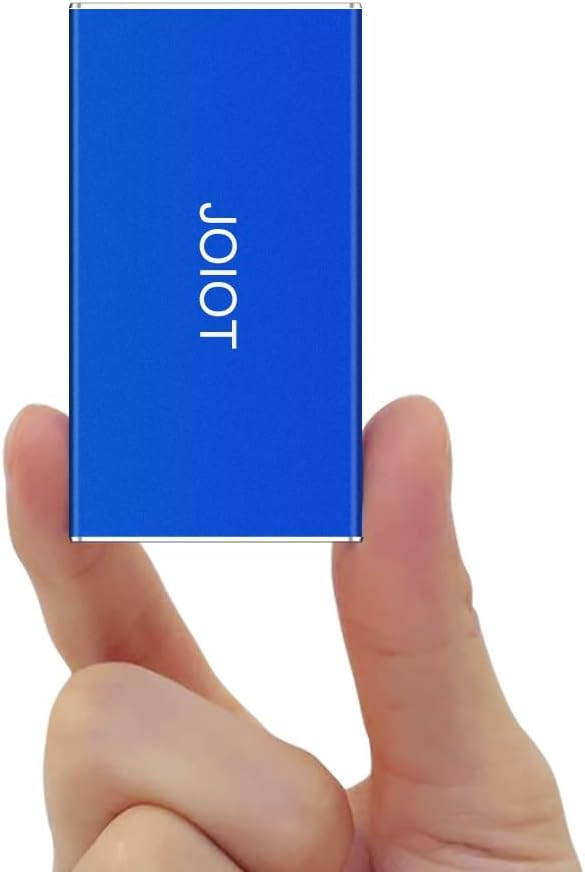 JOIOT Mini Portable SSD 500GB External Solid State Drive - Up to 540MB/s, USB 3.1 Gen 2 Ultra-Slim External SSD, Blue Pack of 2
