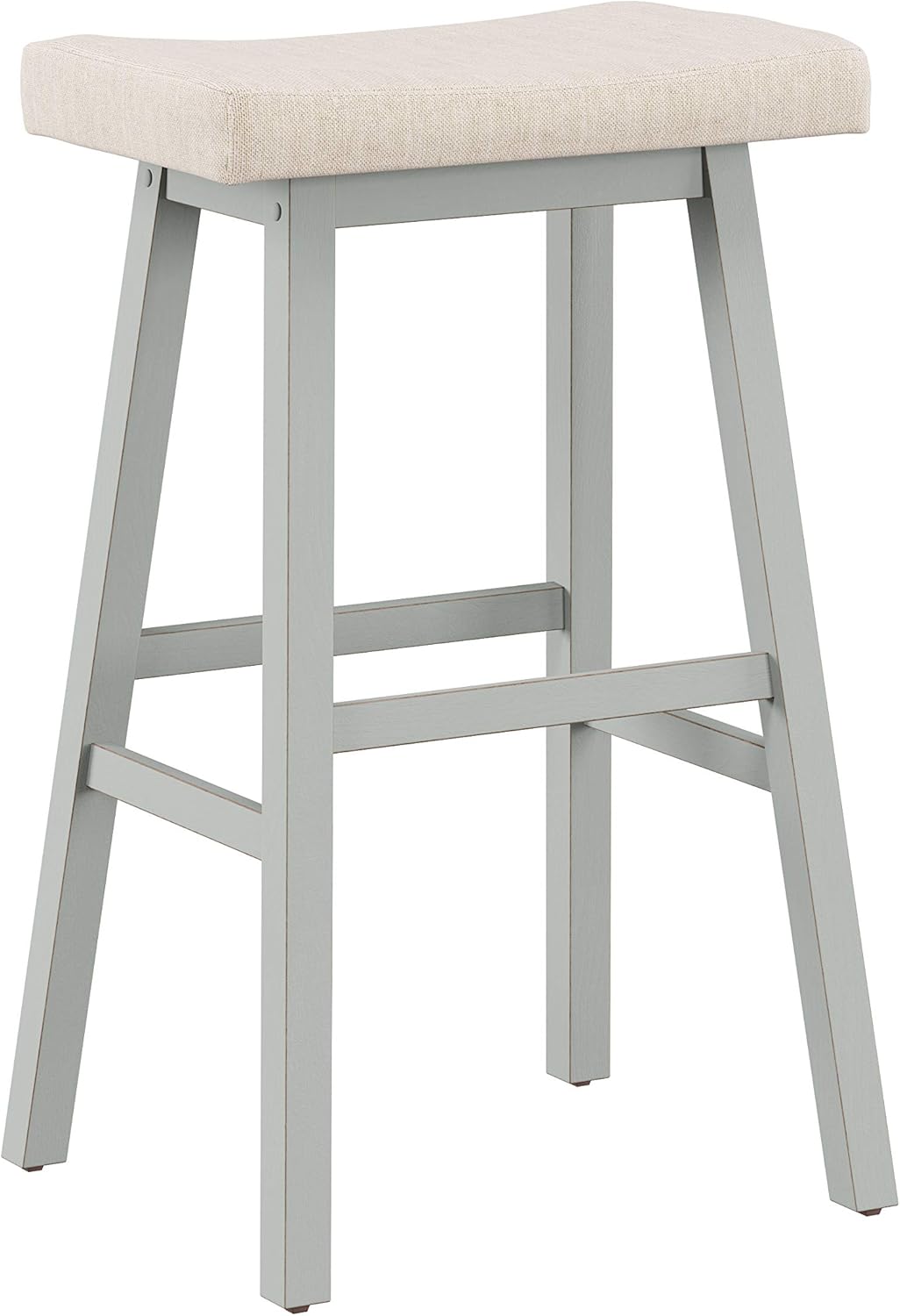 Hillsdale Moreno Backless Stool, Barstool, Blue Gray Pack of 2