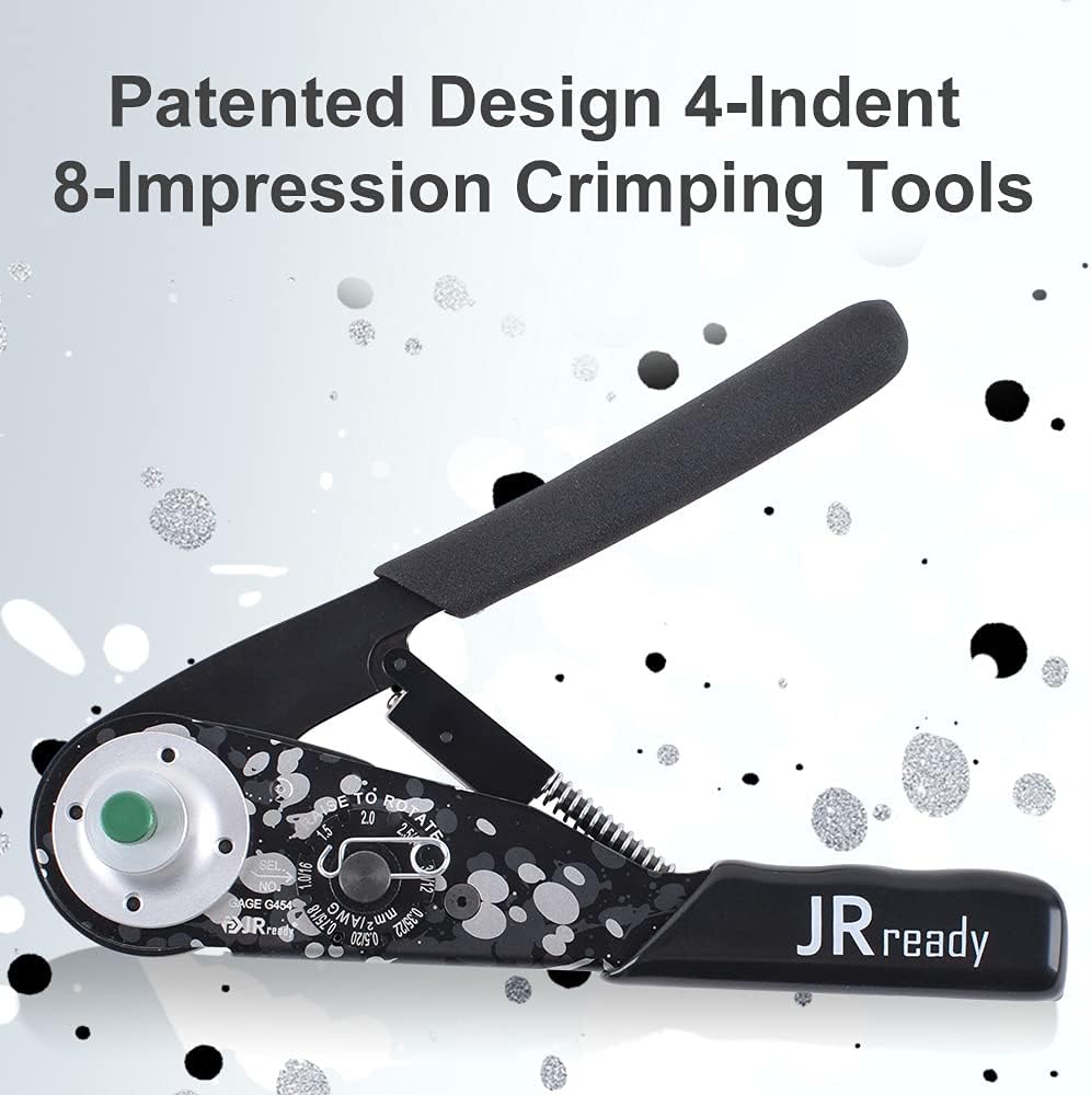 JRready-DT1 equal to HDT-48-00 Crimp Tool with Fixed Positioner for DTP, DT, DTM Series Contact 12#, 16#, 20# & Wire Range 12-22 AWG Deutsch Wire Crimper Maintenance Repair Kit