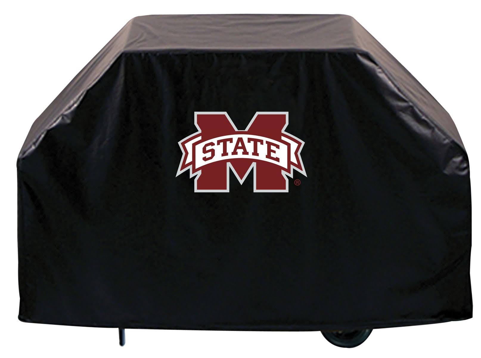 Mississippi State Bulldogs HBS Black Outdoor Heavy Vinyl BBQ Grill Cover (60x22)