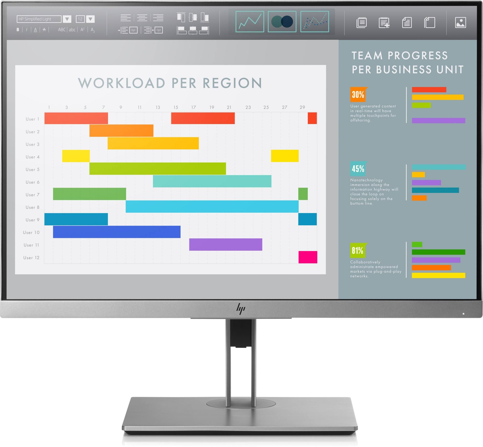 HP EliteDisplay E243i LED Display 61 cm 24 Full HD Black Silver