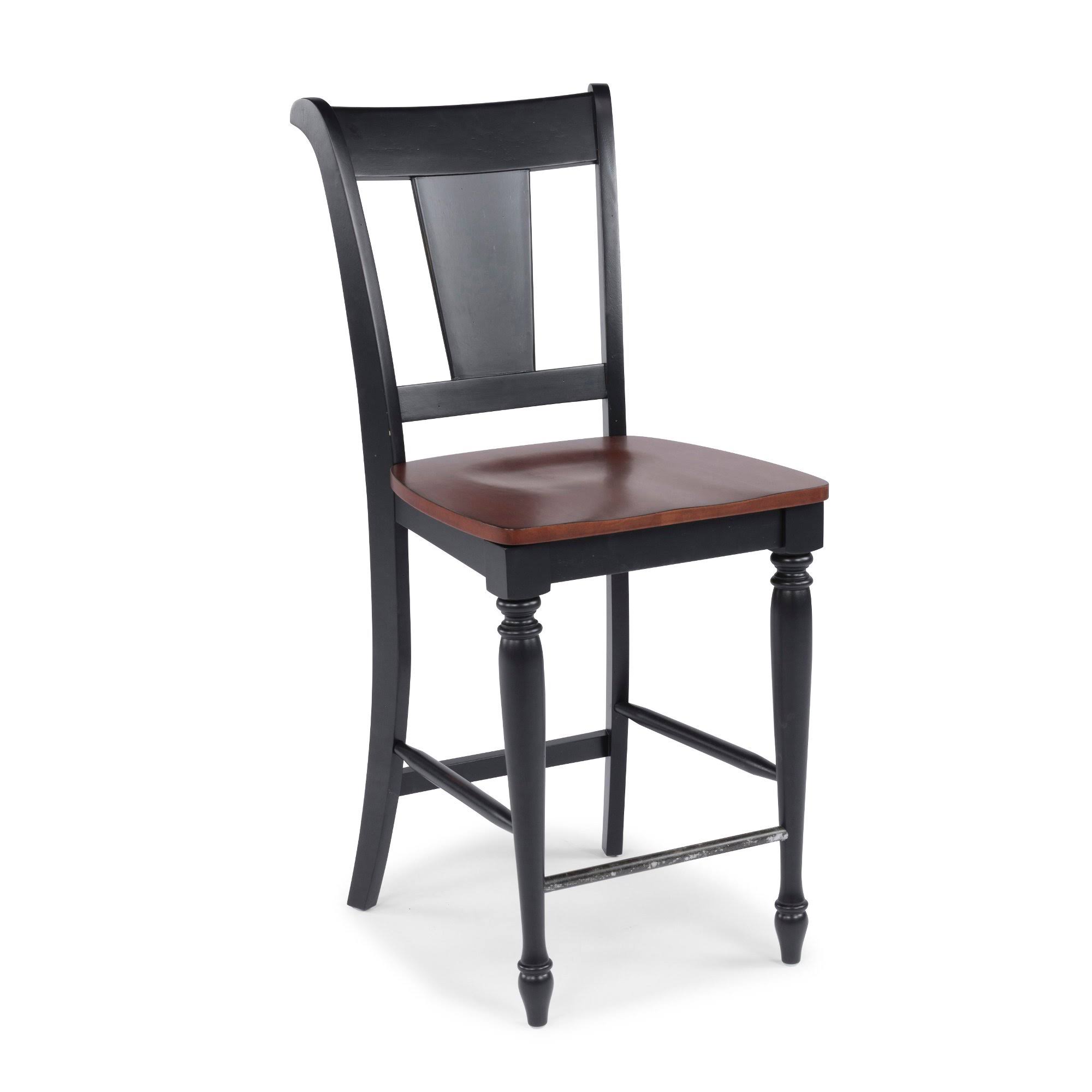 Home Styles Traditional Black Counter Height Stool - Beacon Hill