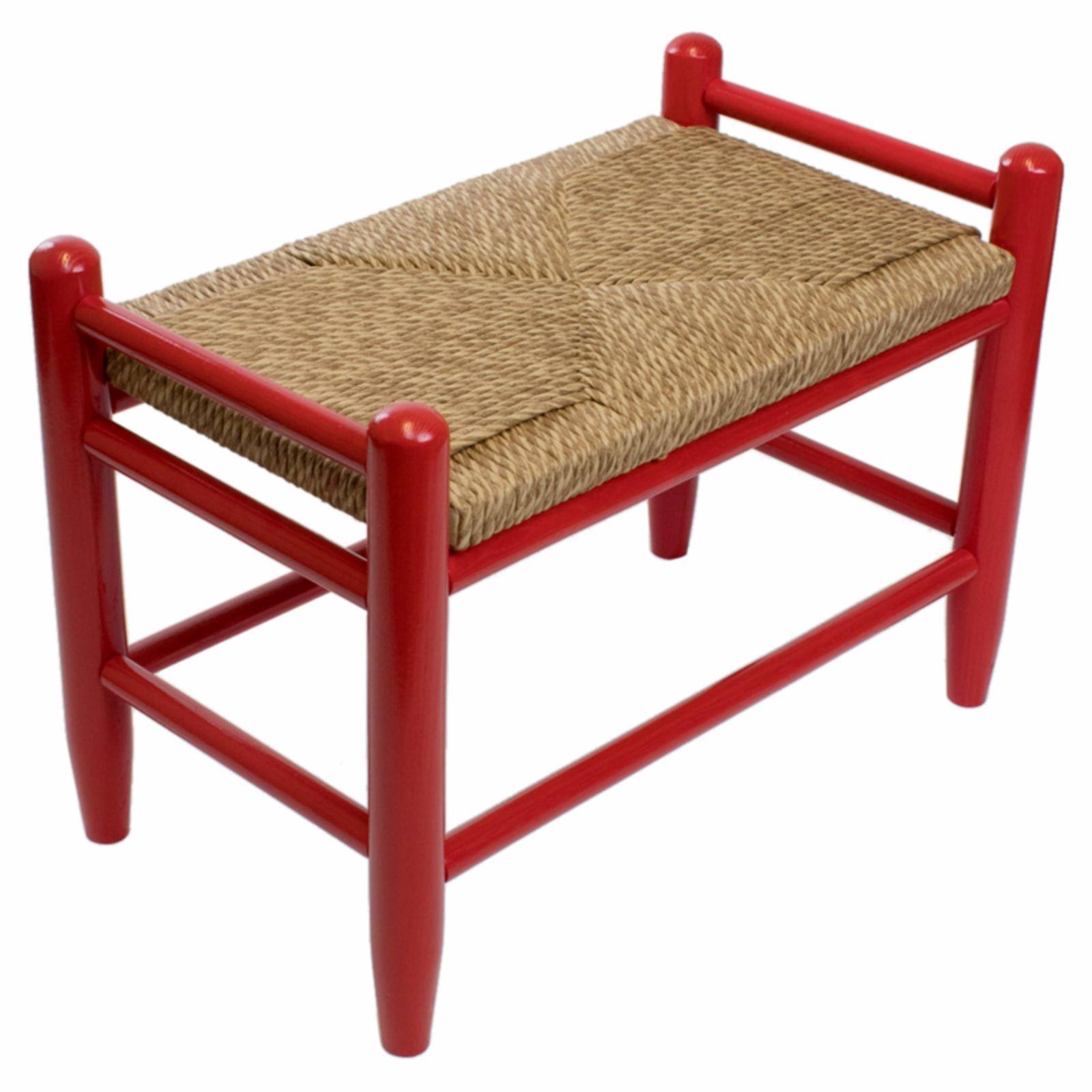 Dixie Seating Asheville Fireside 21 in. Backless Bench, Red