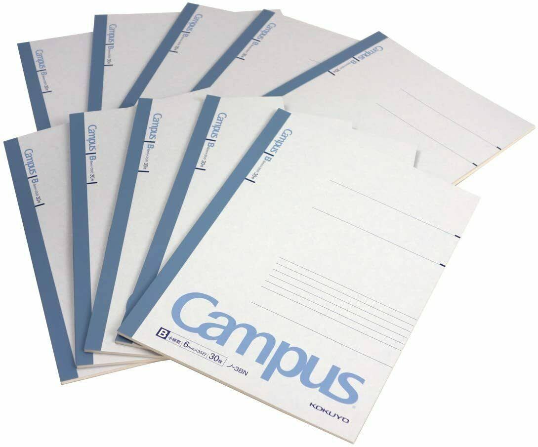 Kokuyo Campus Notebook Semi B5 (9.8&times;7) 6 mm - 35 Lines x 30 Sheets Pack of 10