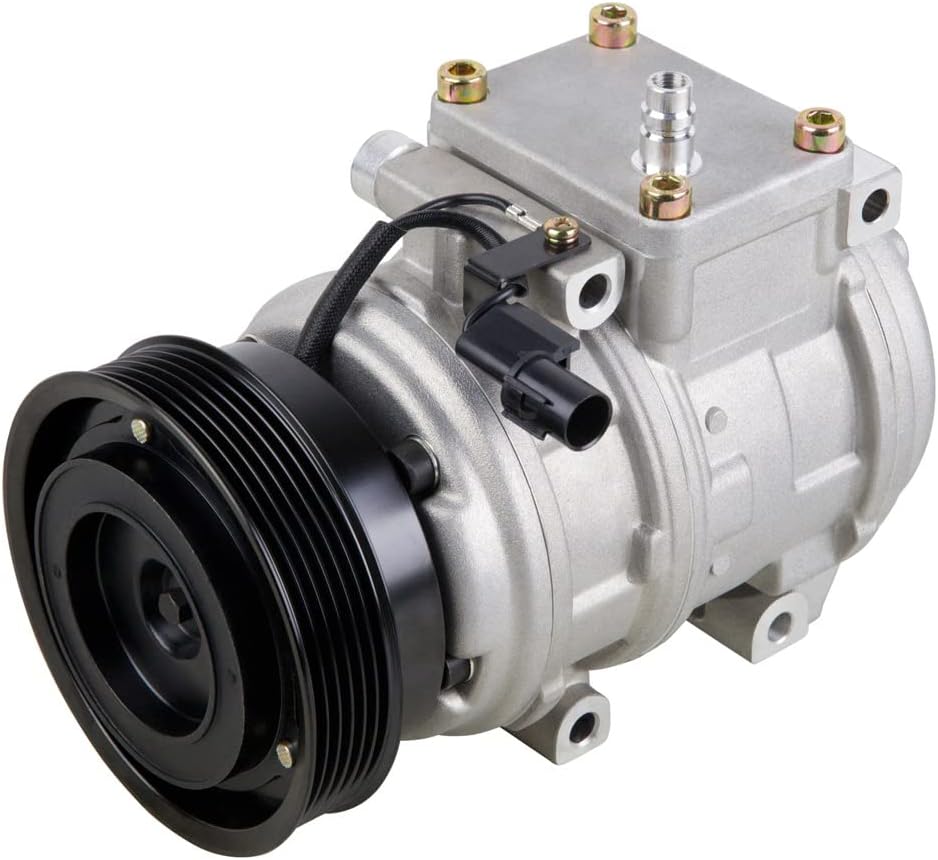 AC Compressor & 6-Groove A/C Clutch For Hyundai Genesis Coupe 2010 2011 2012 - BuyAutoParts 60-03497NA New