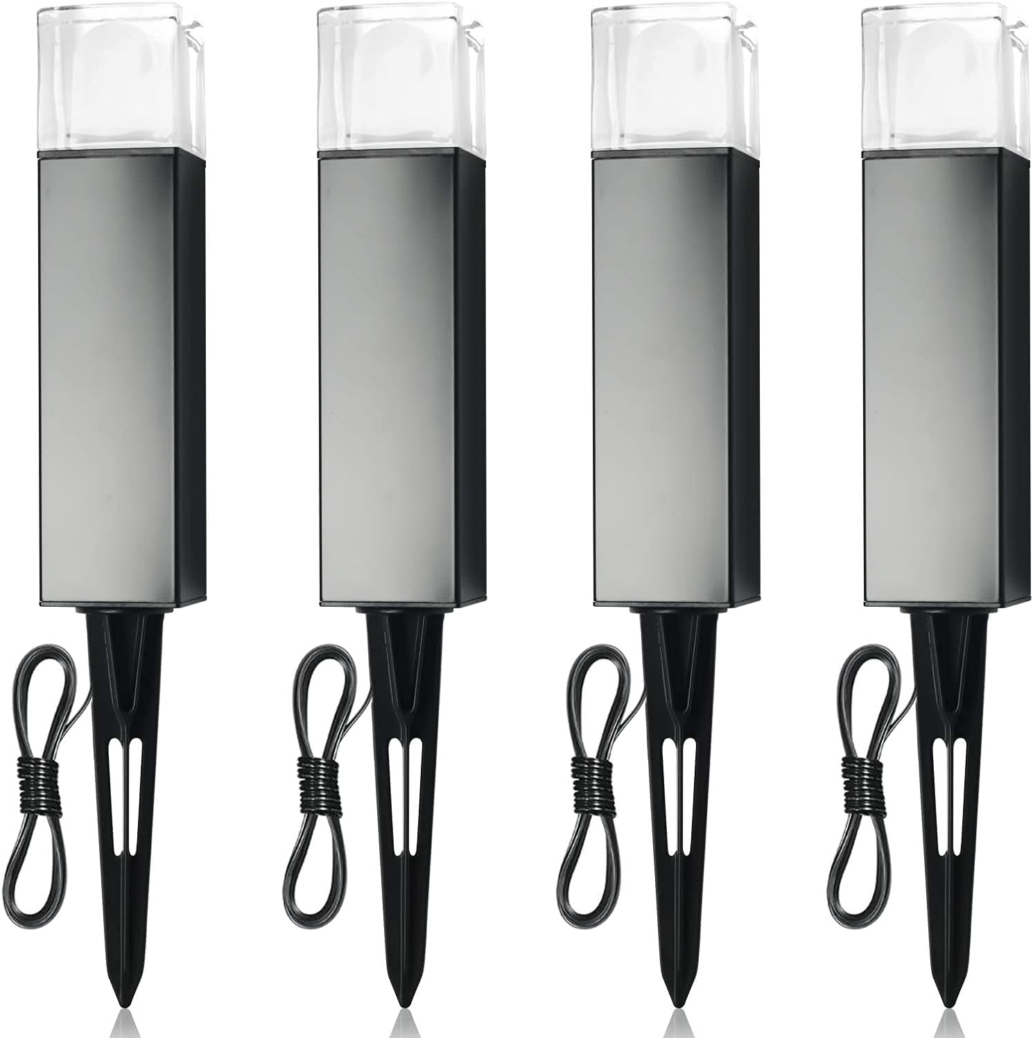 LNDXING Landscape Lighting Garden Lawn Lights, 3W 12V Low Voltage Light, IP65 Waterproof Outdoor Light , Warm Light (4-Pack)