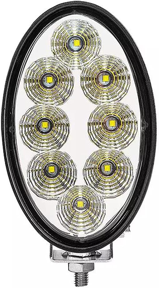 AGP.1978 Oval 40W Tractor Cap Roof LED Work Light 12V Flood Compatible With Case IH, JD, Cat