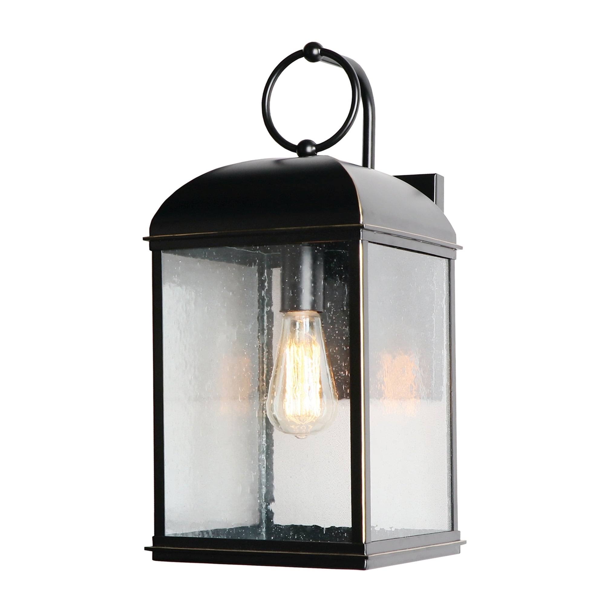 1 Light Outdoor Wall Lantern in Imperial Black