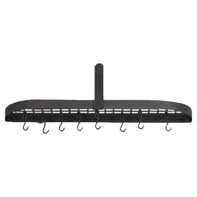 Gauge Wall Mounted Pot Rack Ebern Designs Finish: Graphite