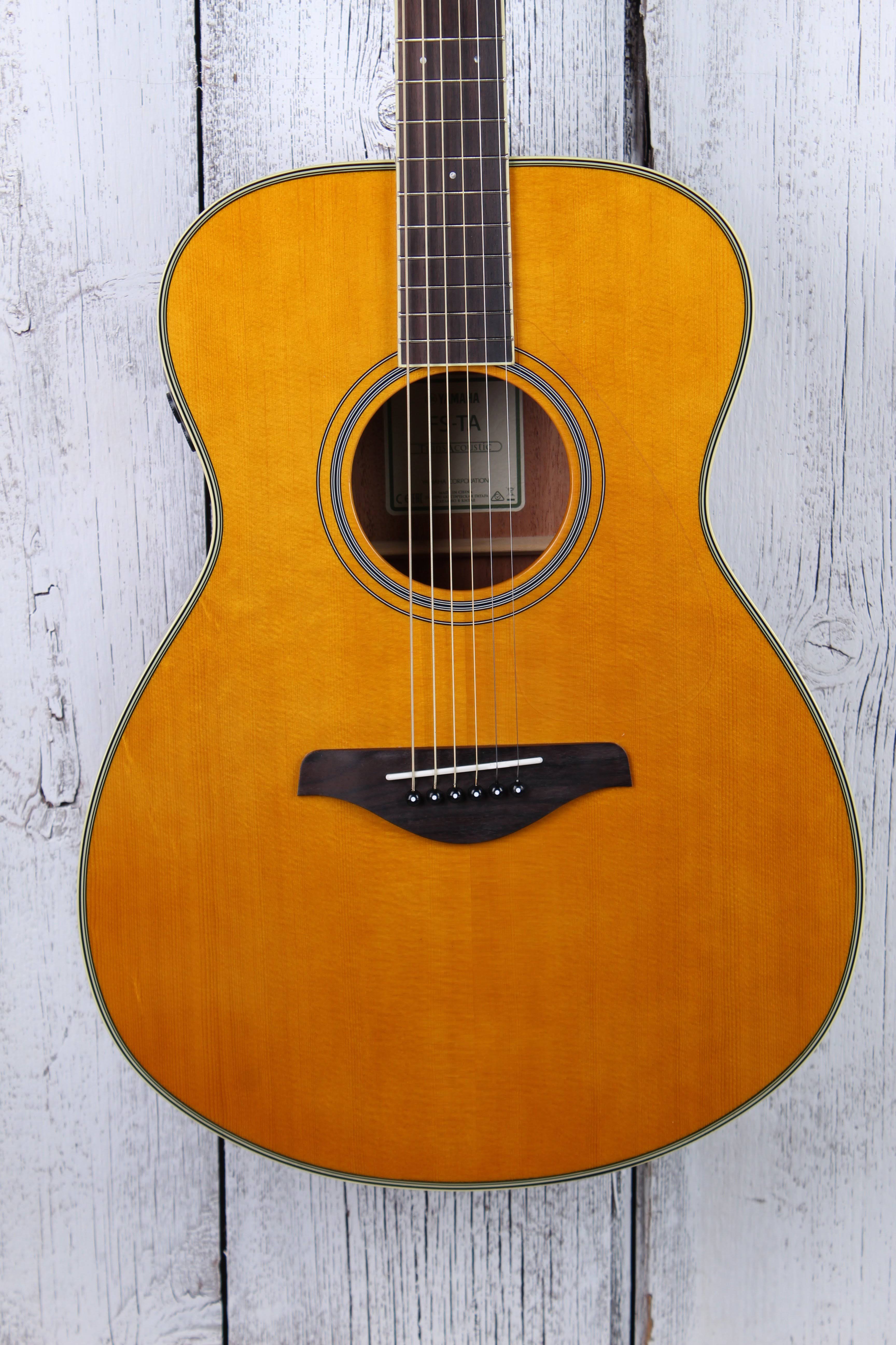 Yamaha FS-TA TransAcoustic Vintage Tint Acoustic Guitar