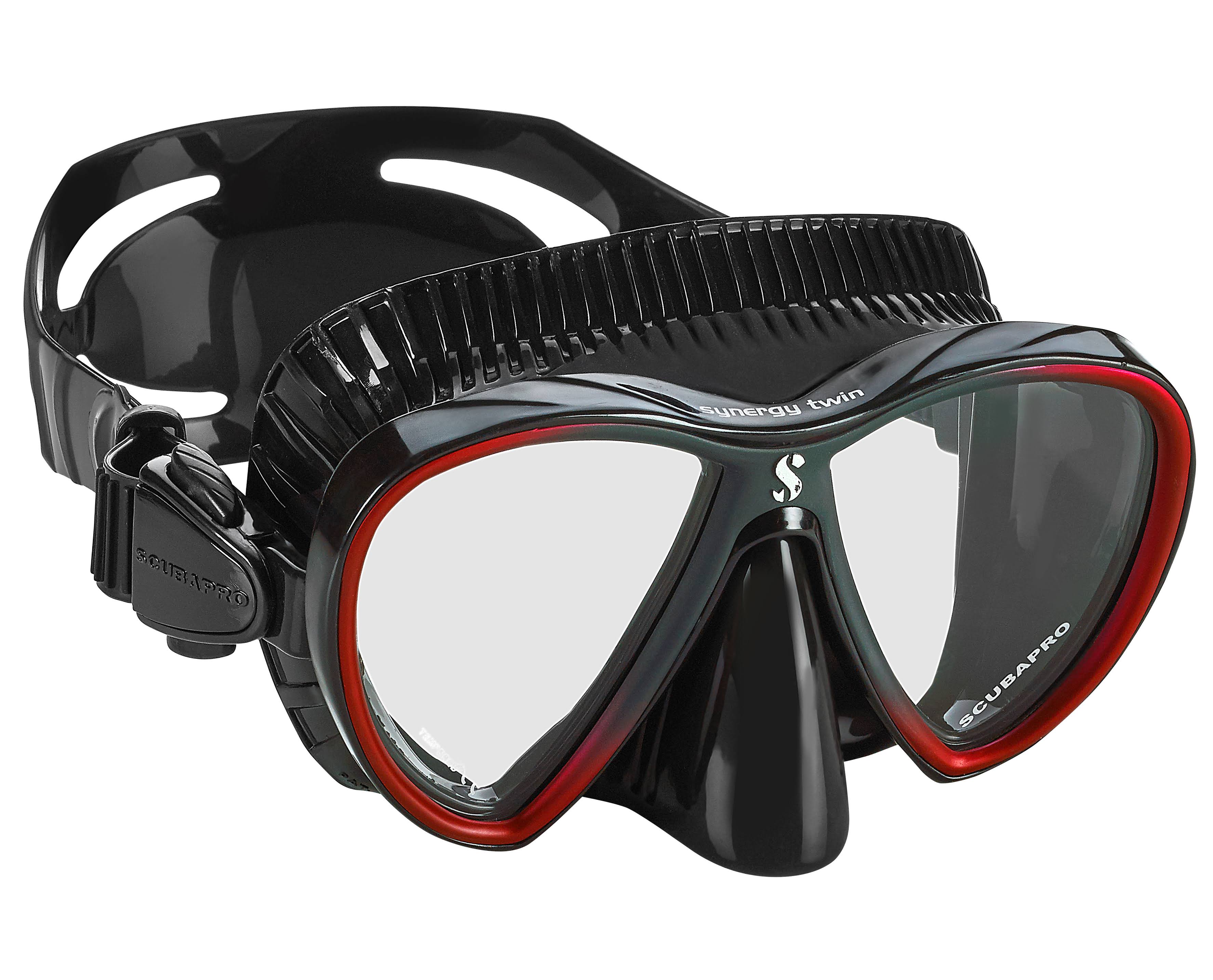 ScubaPro Synergy 2 Twin Dive Mask Red/Black