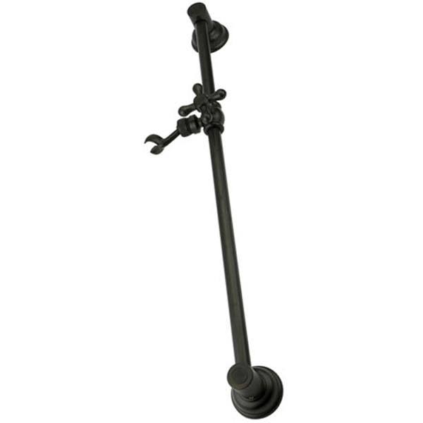 Kingston Brass KSX3521SG Made to Match Chrome 24x22 Shower Slide Bar with Adjustable Bracket