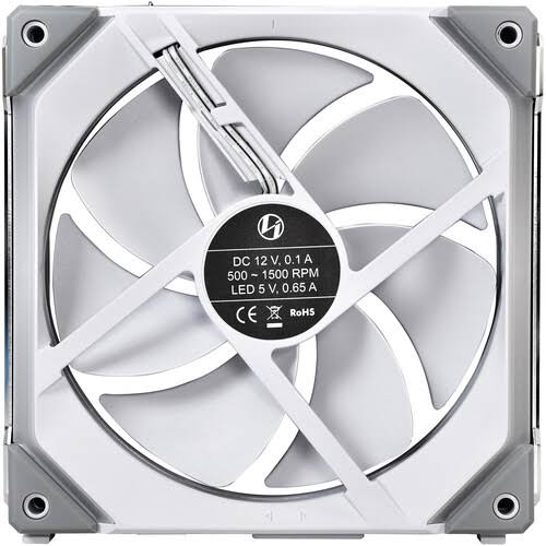 Lian-Li Uni SL140 Addressable RGB White 140mm Fan Dual Pack with Controller SL140-2W