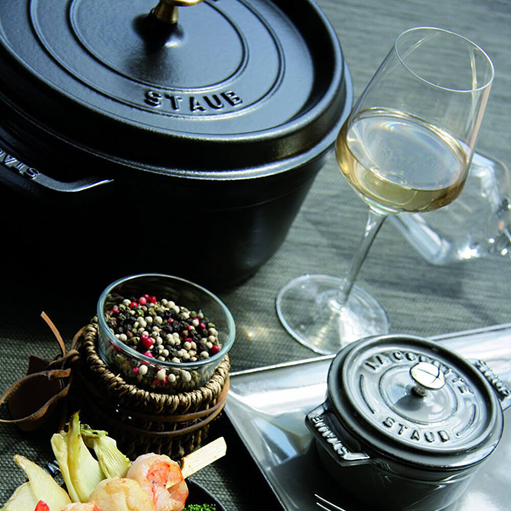 Staub Round Cocotte diam.12 inch Black