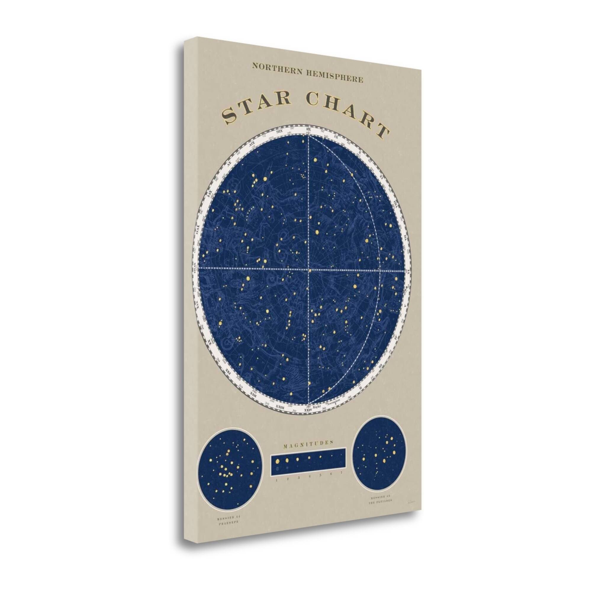39x22 x 26x22 Northern Star Chart by Sue Schlabach Fine Art Giclee Print