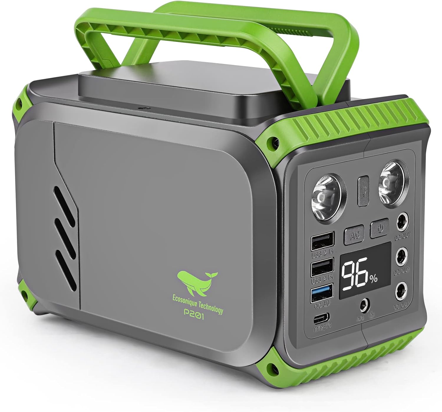 Portable Power Station, Camping Power Station 54000mAh 200Wh two-way 60W USB-C, 200W (Peak 400W) Solar Powered Generator with 110V AC Outlet for Home Use, Camping, CPAP Machine