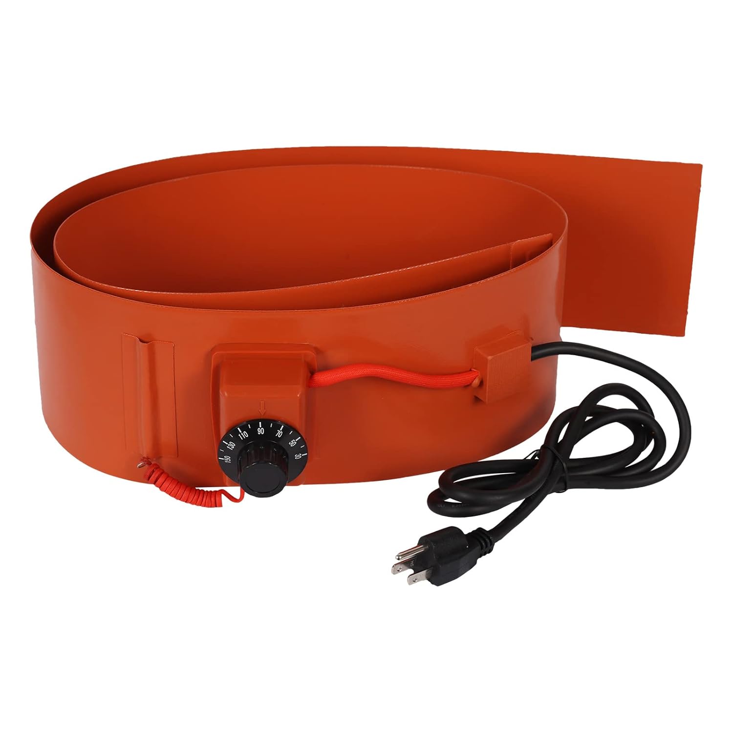 Drum Pail Heater 55-Gallon YSJWAER - Heat Pad Silicone Barrel Band Wamer 120V 30℃~150℃ 5inch Pack of 2