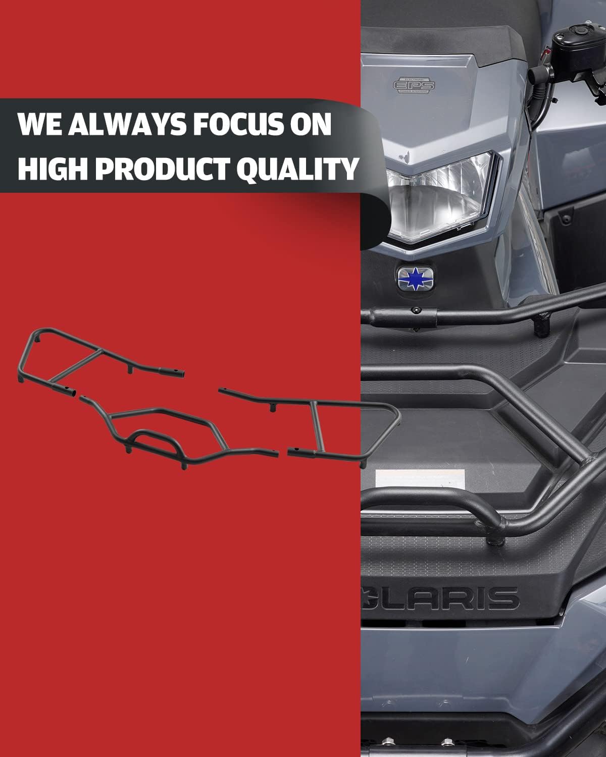 A & UTV PRO Front Utility Rack Extender for 2021-2022 Polaris Sportsman 570 450HO ,Tough Steel Rack Accessories ,Replace OEM # 2884842