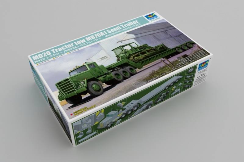 Trumpeter Model Kit M920 Tractor Tow M870A1 Semi Trailer- 1:35 - Mili