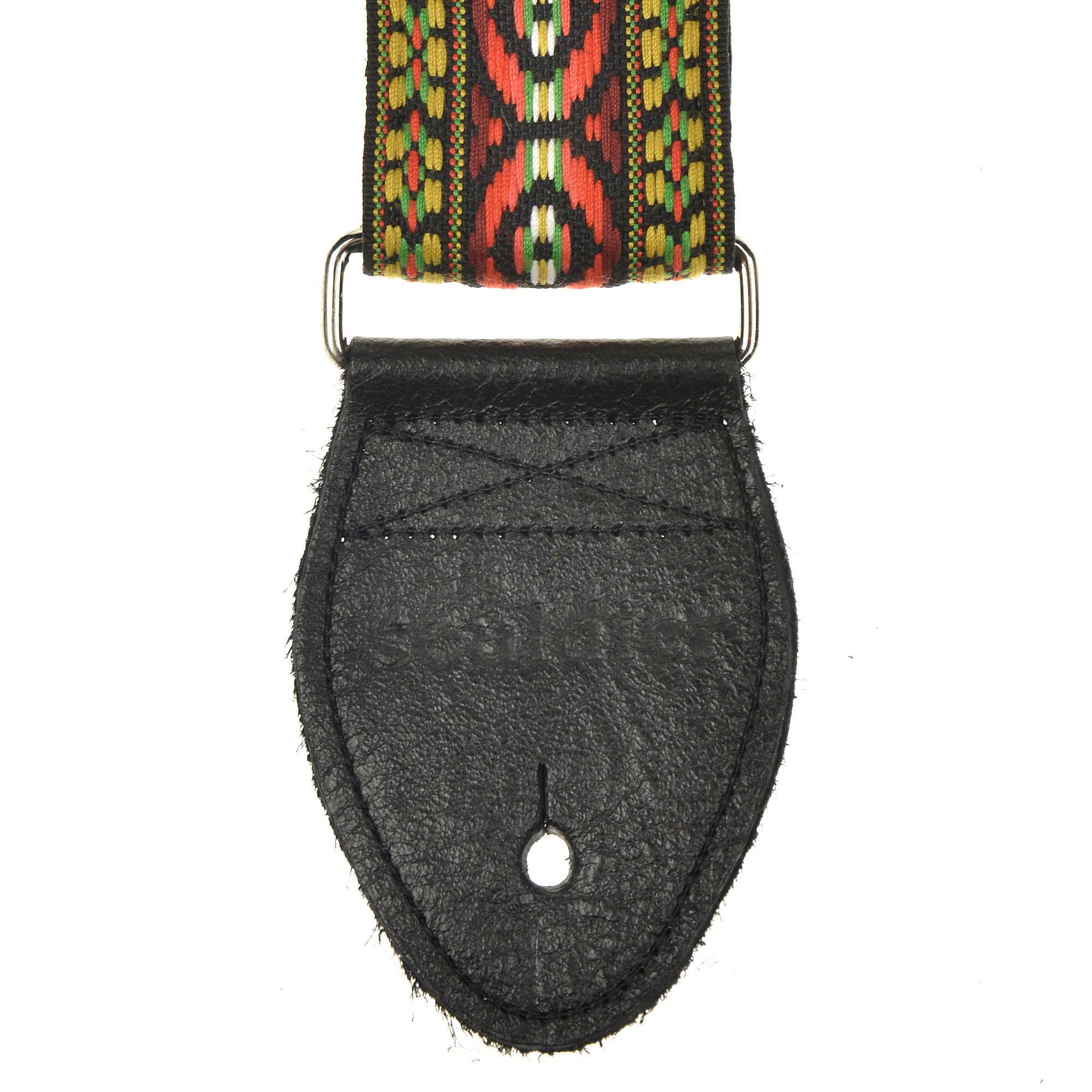 Souldier Bohemian Red 2x22 Strap (Black Belt u0026 Black Ends)