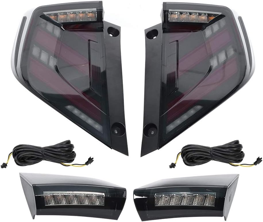 Taillights Assembly ,Reverse Light LED Tail Lights Assembly Refit for Mugen Style Fit for Civic 10th Hatchback FK 2016‑2020